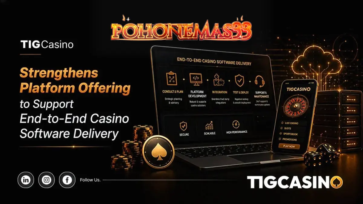 Tampilan antarmuka teknologi kasino modern yang modular